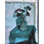 Brian Ballard, RUA - STILL LIFE, VASE OF FLOWERS - Coloured Print - 15 x 11 inches - Unsigned