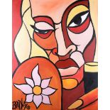 Terry Bradley - VAMP - Oil on Canvas - 56 x 44 inches - Signed