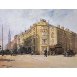 Frank McKelvey, RHA RUA - METROPOLE HOTEL, BELFAST - Coloured Print - 10 x 13 inches - Unsigned