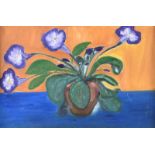 Mary E. Weatherup - GLOXINIA - Oil on Board - 15 x 23 inches - Unsigned