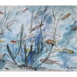 Max Maccabe, HRHA FRSA - AQUARIUM - Watercolour Drawing - 10 x 12 inches - Signed