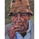 Joan Harvey - GEORDIE TUFT - Pastel on Paper - 18 x 14 inches - Signed