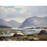 D. Morton - TURF STACKS, CONNEMARA - Oil on Board - 6 x 8 inches - Signed