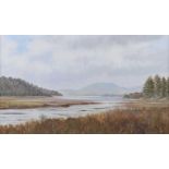 Manson Blair - MULROY BAY FROM BUNLIN BRIDGE, DONEGAL - Oil on Canvas - 18 x 30 inches - Signed