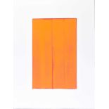 Ciaran Lennon - ORANGE - Gouache on Paper - 19 x 12 inches - Signed