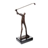 Irish School - THE DRIVE - Cast Bronze Sculpture - 8.5 x 3.5 inches - Signed in Monogram