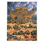 George Callaghan - NOAH'S ARK - Coloured Print - 18 x 14 inches - Unsigned