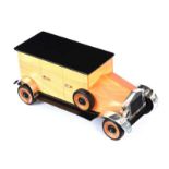 George Callaghan - DESK TOP MODEL CAR WITH SHOT GLASS - Carved Wooden Model - 3.5 x 9 inches -