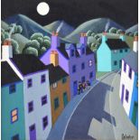 George Callaghan - HEADING HOME - Oil & Acrylic on Canvas - 12 x 12 inches - Signed