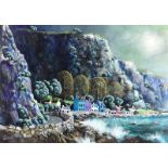 George Callaghan - ON THE COAST ROAD HEADING HOME - Oil & Acrylic on Canvas - 20 x 27.5 inches -