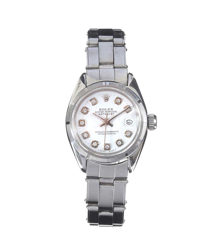 ROLEX LADY'S STAINLESS STEEL ROLEX WRISTWATCH