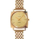 UNO 9CT GOLD WRISTWATCH