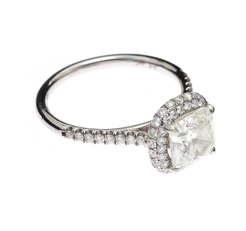 14CT WHITE GOLD DIAMOND RING - Image 2 of 3