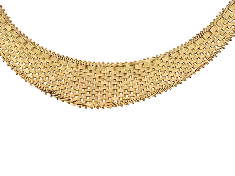 9CT GOLD MESH NECKLACE - Image 2 of 4