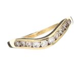 9CT GOLD DIAMOND RING