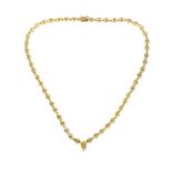 14CT GOLD FANCY LINK NECKLACE