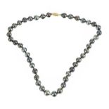 BAROQUE SOUTH SEA TAHITIAN PEARL STRAND WITH 18CT GOLD CLASP