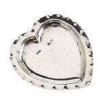 STERLING SILVER HEART-SHAPED PIN TRAY