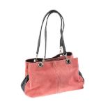 PINK SUADE HANDBAG