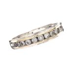 18CT WHITE GOLD DIAMOND BAND