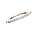 14CT WHITE GOLD DIAMOND HALF ETERNITY RING