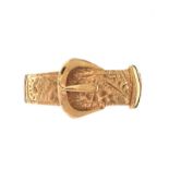 9CT GOLD BUCKLE RING
