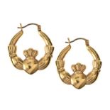 9CT GOLD CLADDAGH EARRINGS