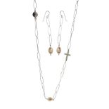 STERLING SILVER FRESHWATER PEARL SET