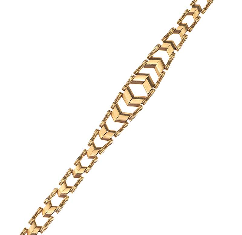 9CT GOLD FANCY LINK BRACELET - Image 3 of 3