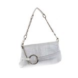 WHITE LEATHER HANDBAG