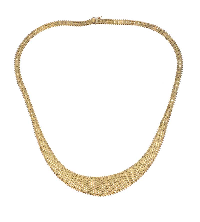 9CT GOLD MESH NECKLACE