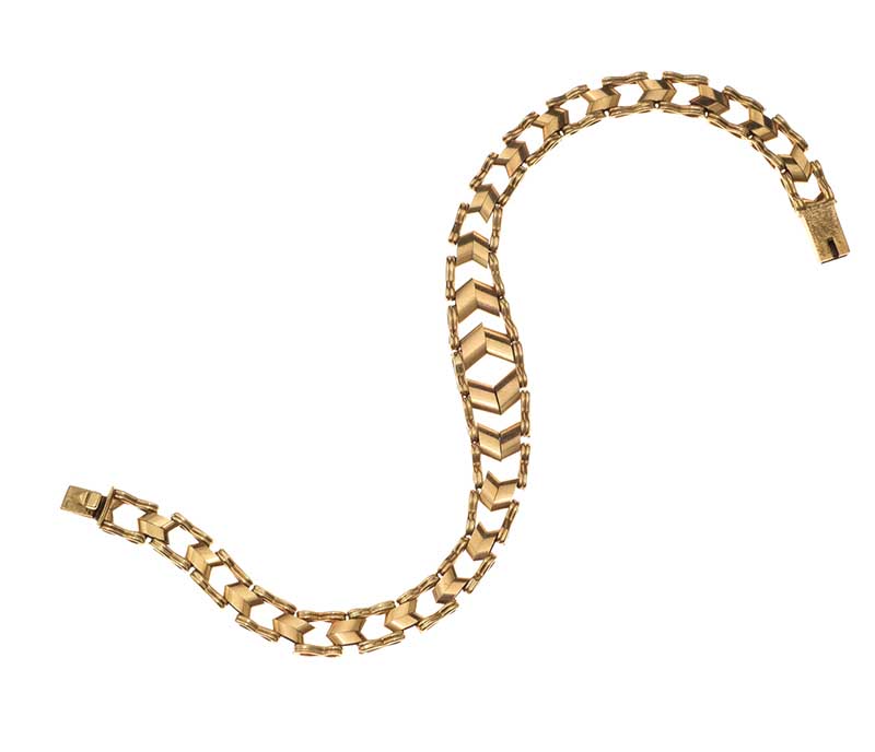 9CT GOLD FANCY LINK BRACELET - Image 2 of 3