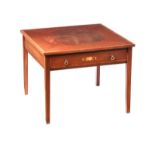 INLAID MAHOGANY COFFEE TABLE