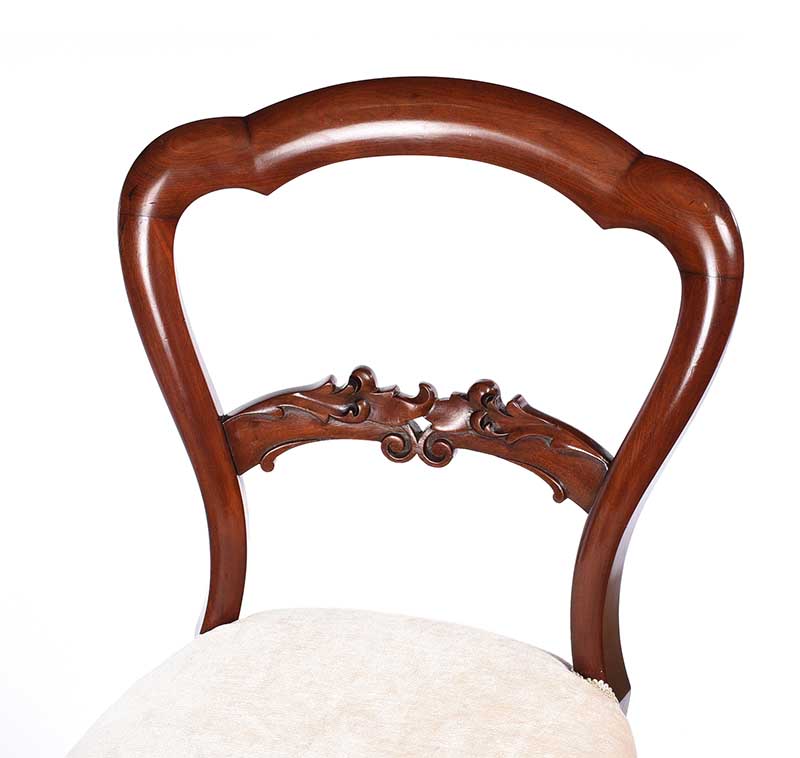 PAIR OF VICTORIAN BALLOON BACK OCCASIONAL CHAIRS - Image 2 of 6