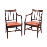 PAIR OF REGENCY ARMCHAIRS