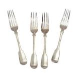 FOUR SILVER FORKS