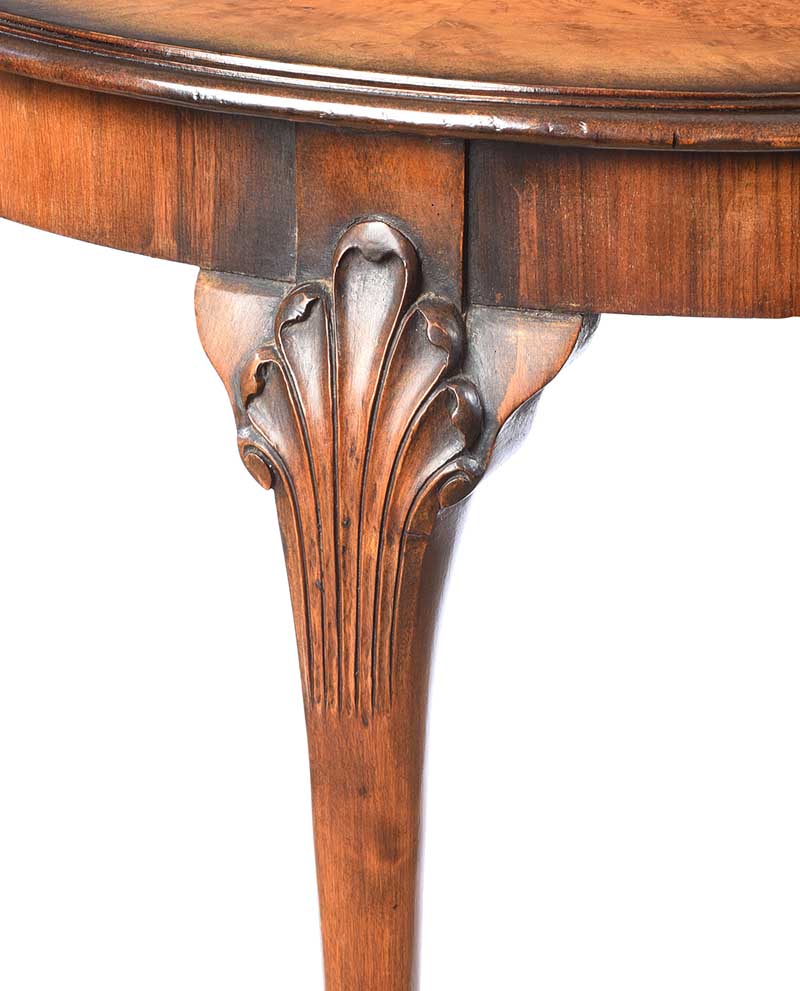 CIRCULAR WALNUT LAMP TABLE - Image 2 of 4