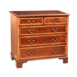 EDWARDIAN MAHOGANY CHEST OF DRAWERS