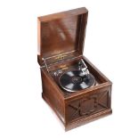 OAK CASED GRAMOPHONE