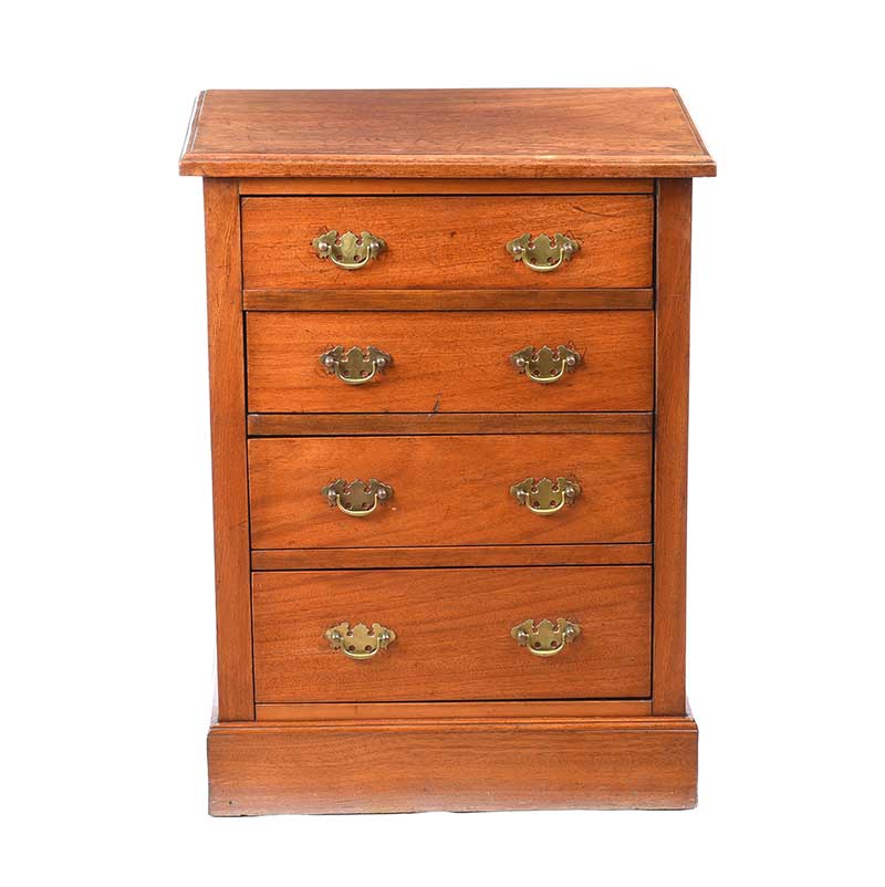 ANTIQUE MAHOGANY FOUR DRAWER CHEST - Image 4 of 4