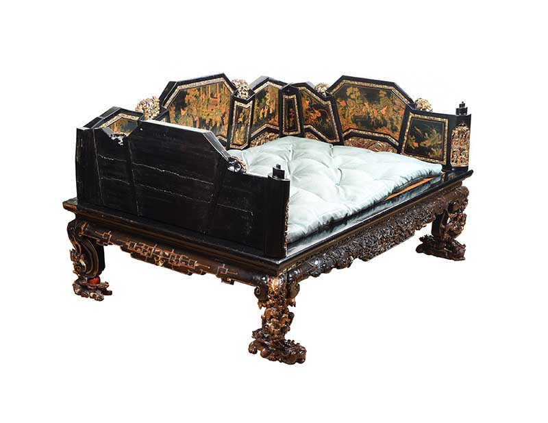 ANTIQUE CHINESE FORMAL OPIUM BED - Image 11 of 20