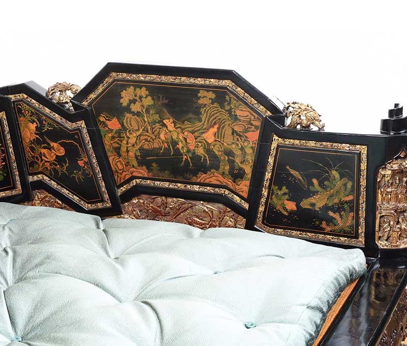 ANTIQUE CHINESE FORMAL OPIUM BED - Image 12 of 20