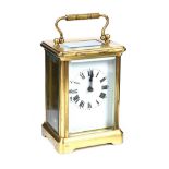 FRENCH BRASS CARRIAGE CLOCK