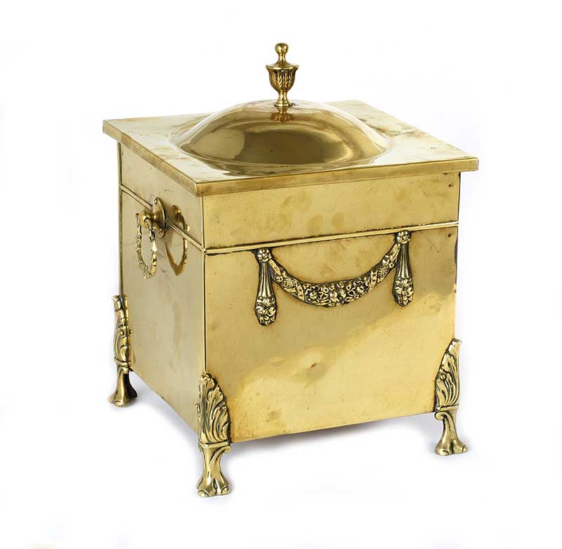 ADAM'S STYLE BRASS COAL BOX