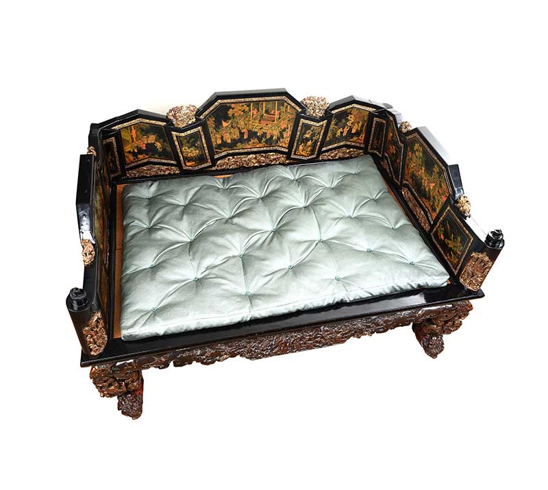 ANTIQUE CHINESE FORMAL OPIUM BED - Image 8 of 20