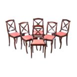 SET OF SIX REGENCY DINING ROOM CHAIRS