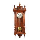 VICTORIAN DOUBLE WEIGHT VIENNA WALL CLOCK