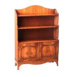 MAHOGANY OPEN BOOKCASE