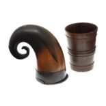 TWO PIECES OF HORN