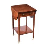 EDWARDIAN MAHOGANY DROP LEAF TABLE